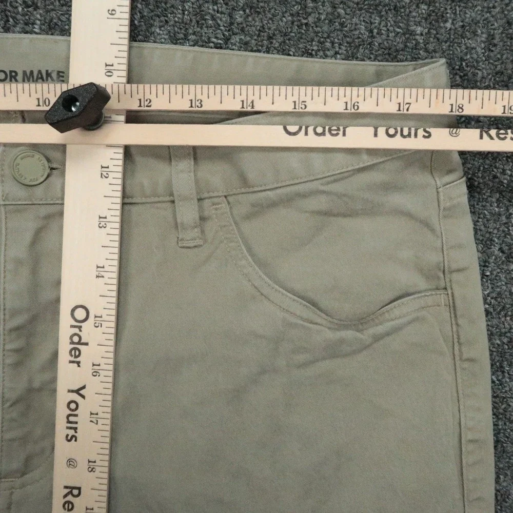 Rhone Pants Mens 36x32 Green Gray Everyday Twill 5 Pocket Straight Zip